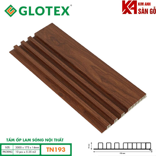 Tấm Ốp Lam Sóng Nội Thất Glotex TN-193